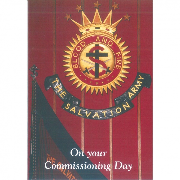 Commissioning Card - Crest and Flag