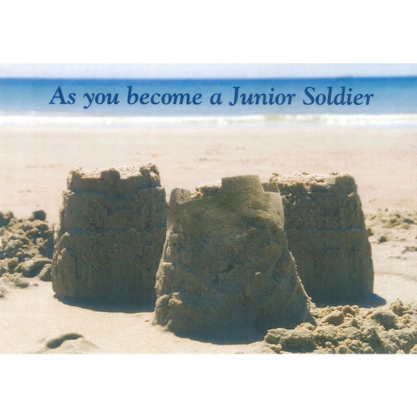 Junior Soldier Card - Sandcastles
