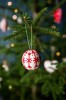 Others Embroidered Christmas Balls - White
