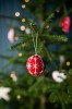 Others Embroidered Christmas Balls - Red
