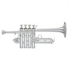 JP254SW Bb/A Piccolo Trumpet