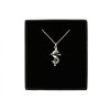 Sterling Silver S and Cross Pendant and Necklace