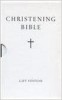 White Christening Bible (KJV) - Faux Leather