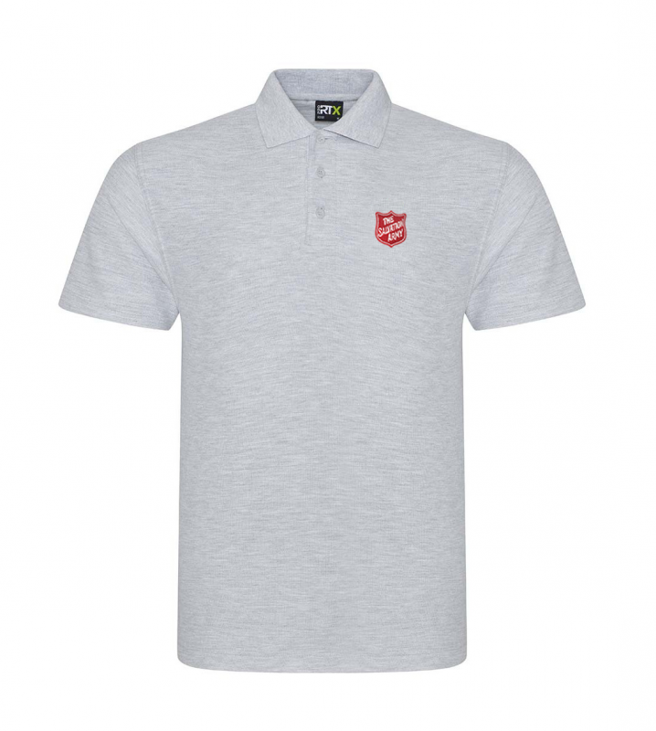 Essentials Polo Shirt - Grey with Shield