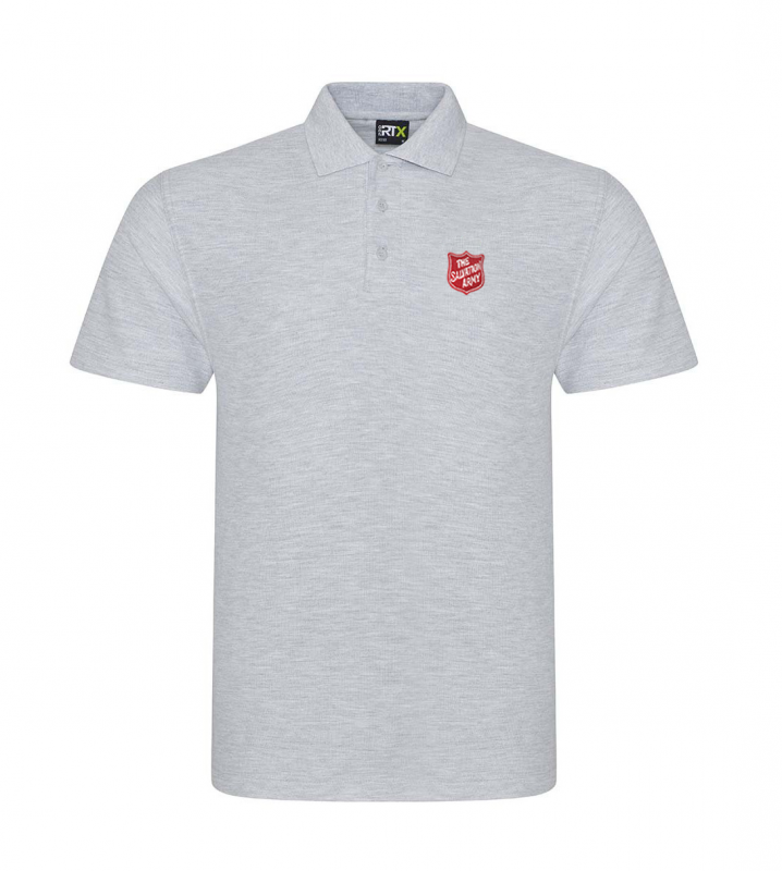 Essentials Polo Shirt Grey with Shield