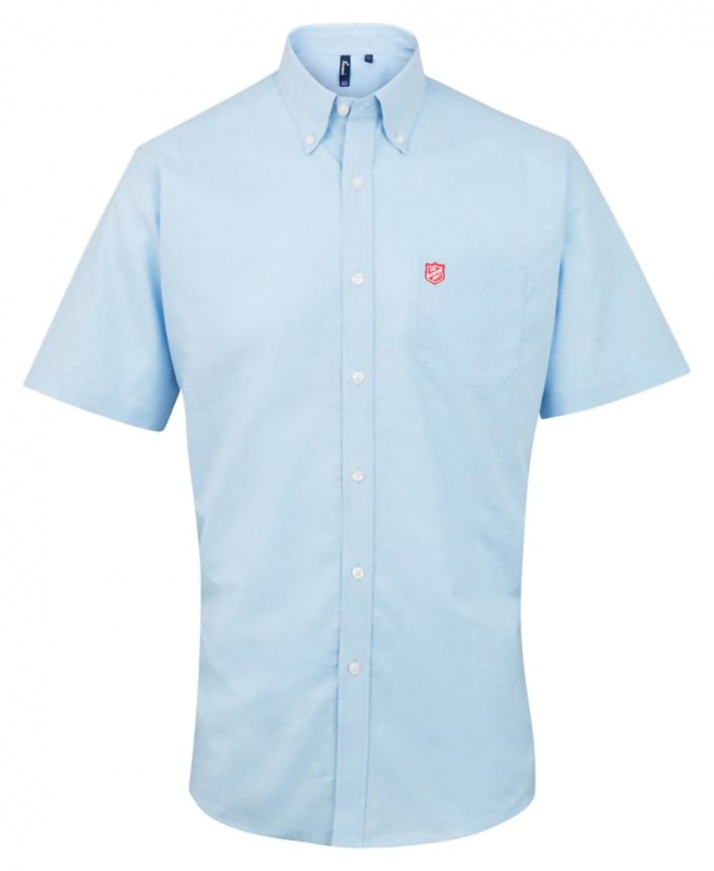 Men's Short Sleeved Oxford Shirt - White Salvationist Publishing