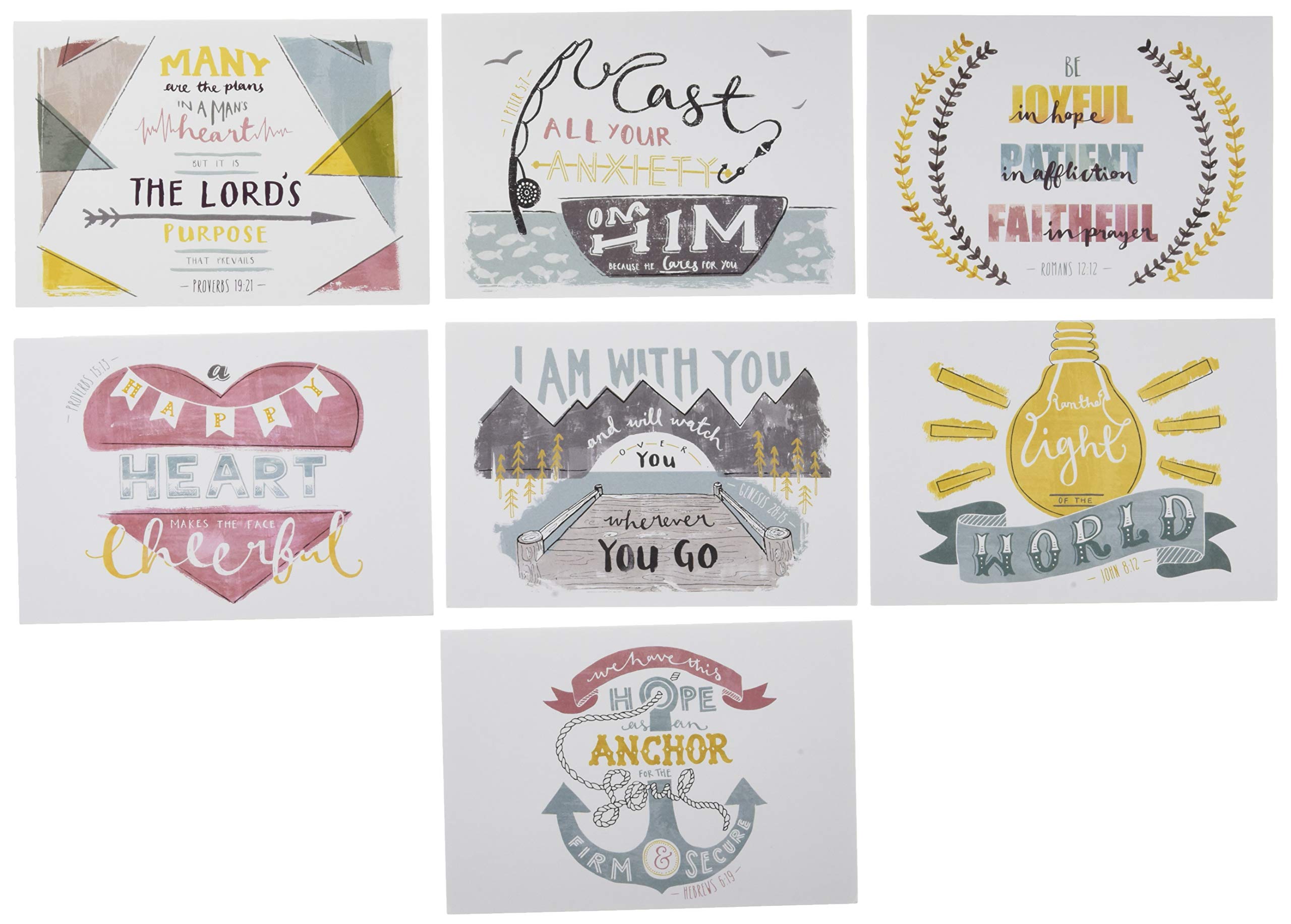 Assorted Bible Verse Notecards - 7 Pack