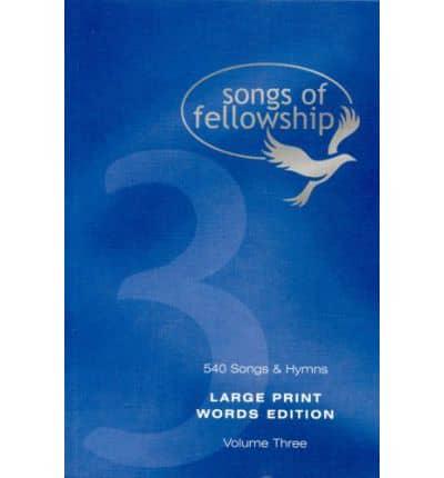 Songs of Fellowship Volume 3 - Large Print