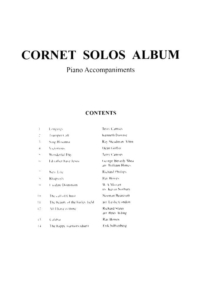 Cornet music discount