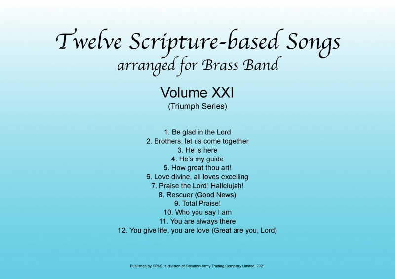 Twelve Scripture-based Songs Volume XXI