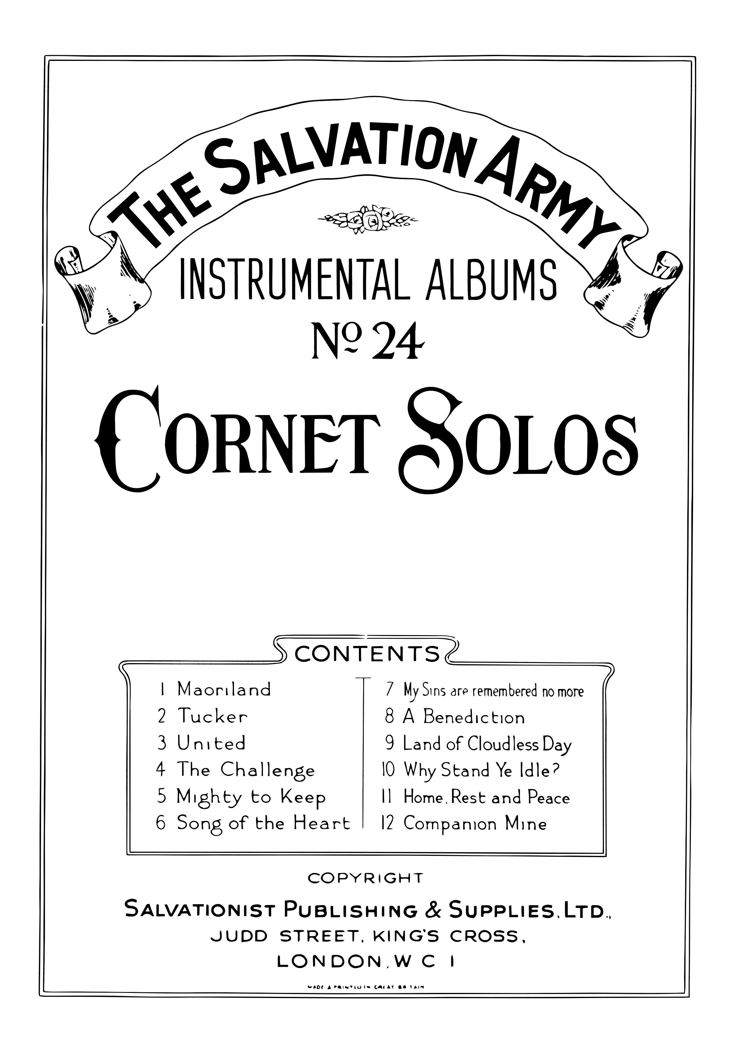 Instrumental Album No.24 - Cornet Solos