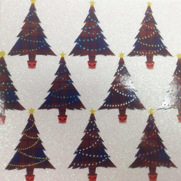 Salvation Army Dress Tartan Trees - 10 Pack