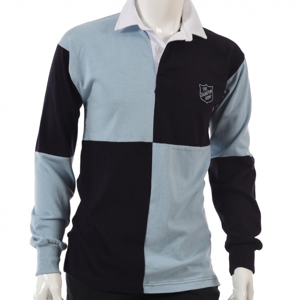 Checked Rugby Shirt - Navy / Blue Shield
