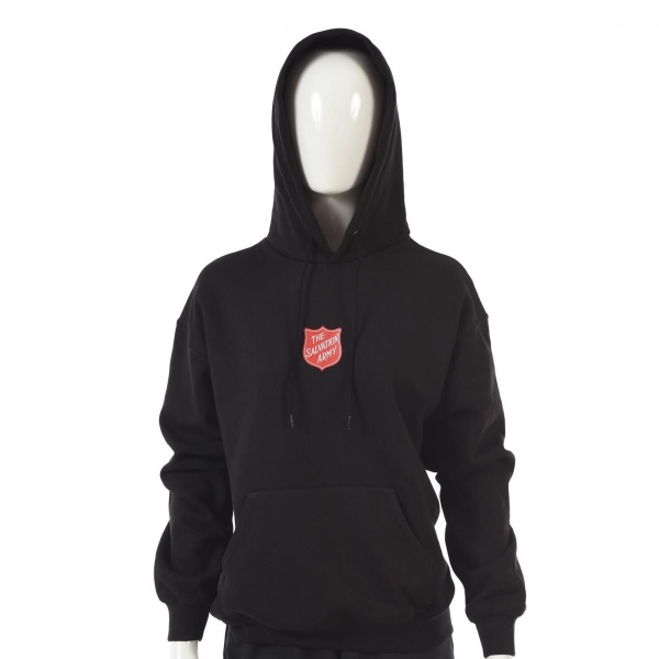 Hoodie with Red Shield Logo