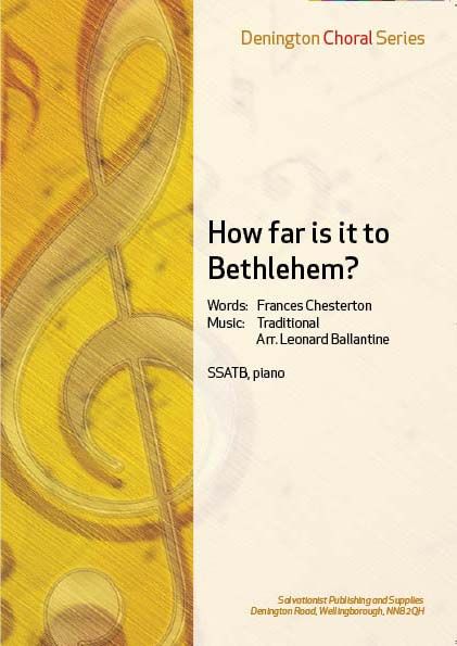 HOW FAR IS IT TO BETHLEHEM? - SSATB, Piano