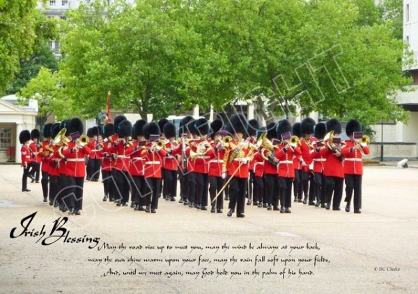 Irish Guards Band Mounted Print
