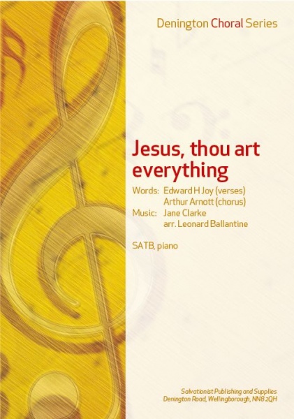 JESUS, THOU ART EVERYTHING - SATB, PIANO