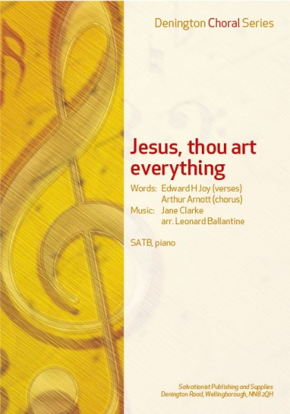 JESUS, THOU ART EVERYTHING - SATB, PIANO