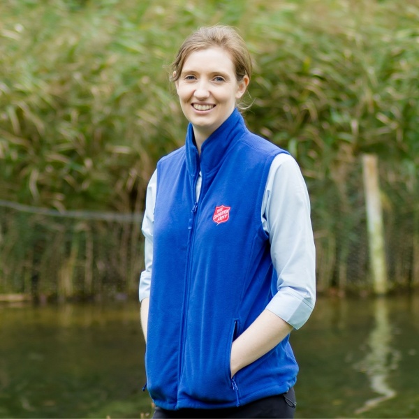 Ladies Fleece Gilet with Red Shield