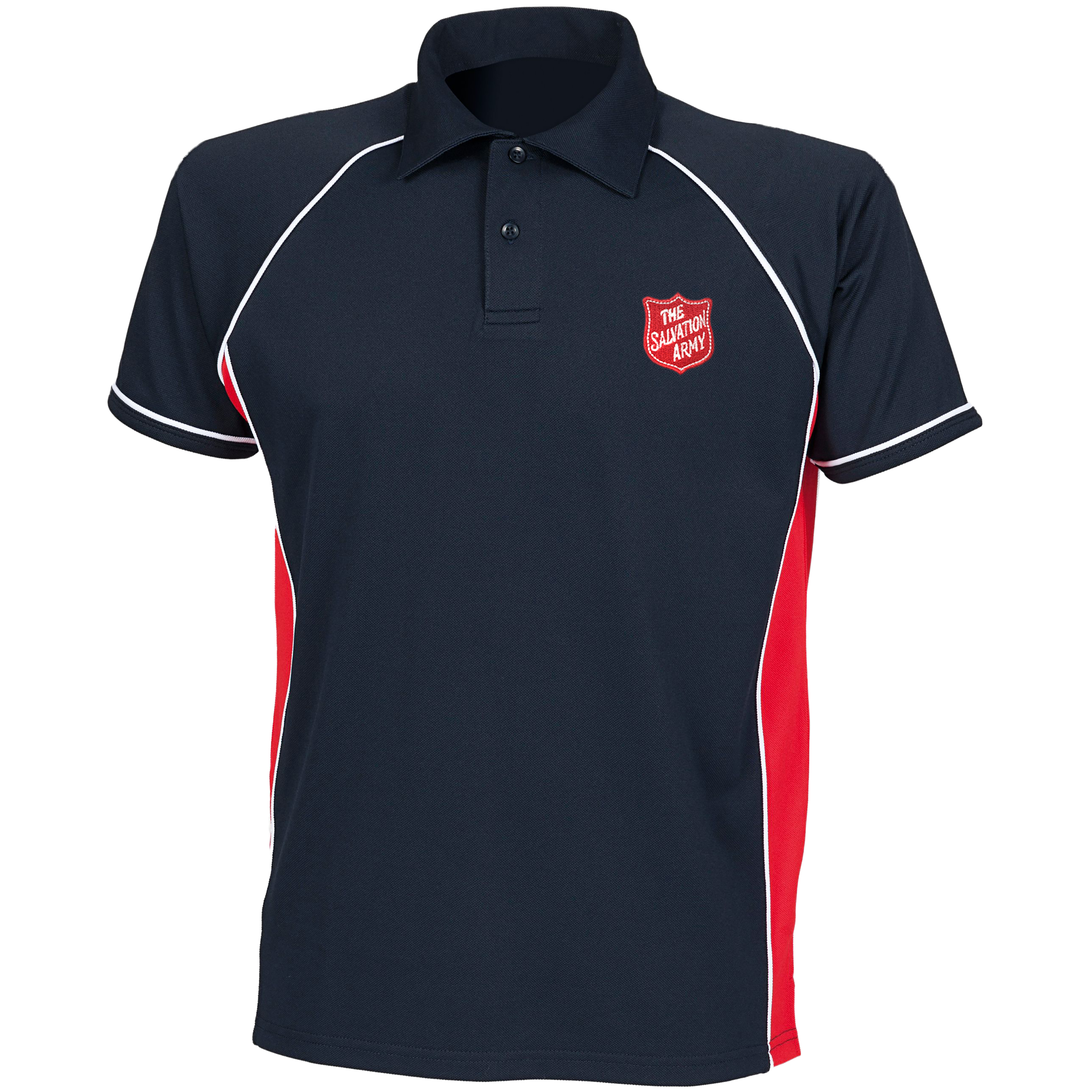 Premium Polo Shirt - Navy with Shield