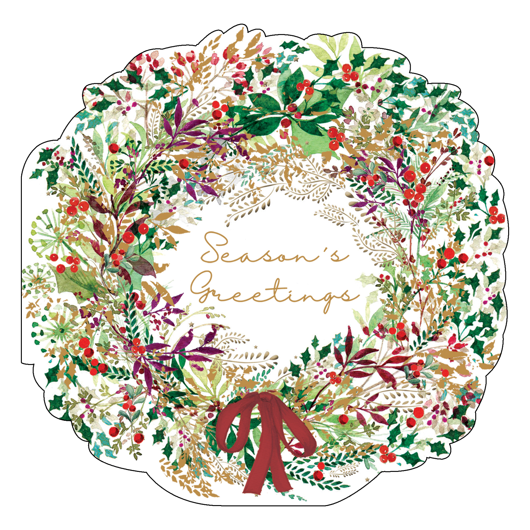 Festive Wreath - 10 Pack