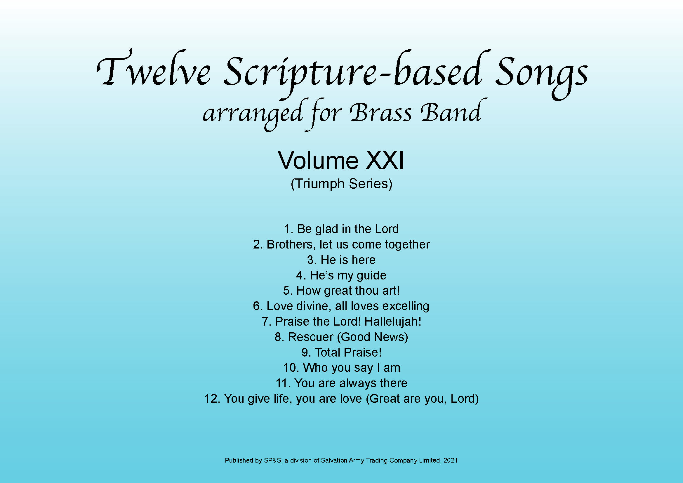 Twelve Scripture-based Songs Volume XXI