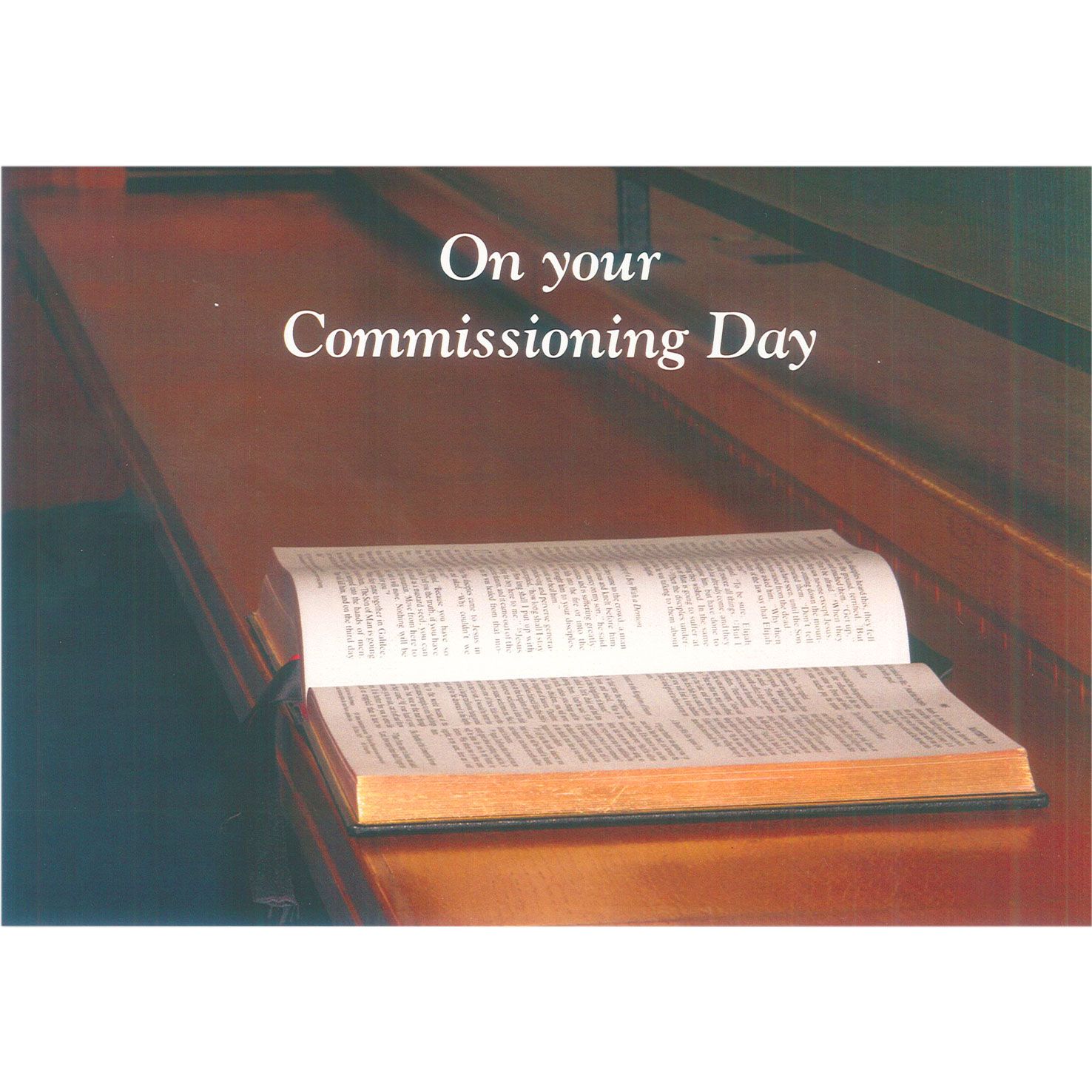Commissioning Card -  Bible