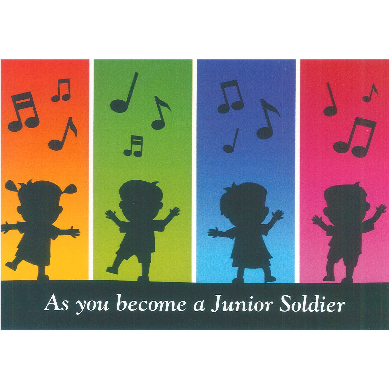 Junior Soldier Card - Dancing Kids