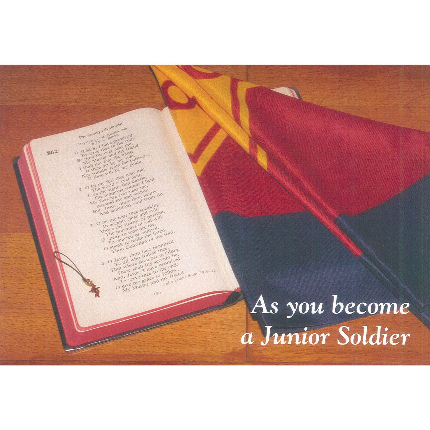 Junior Soldier Card - O Jesus I Have Promised