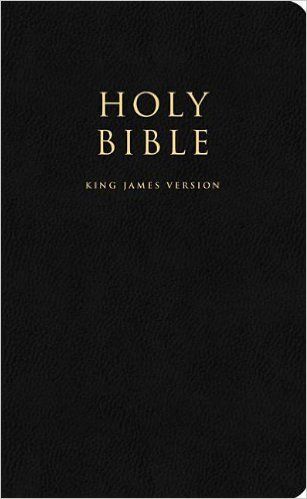 King James Black Bible - Case Bonded Leather