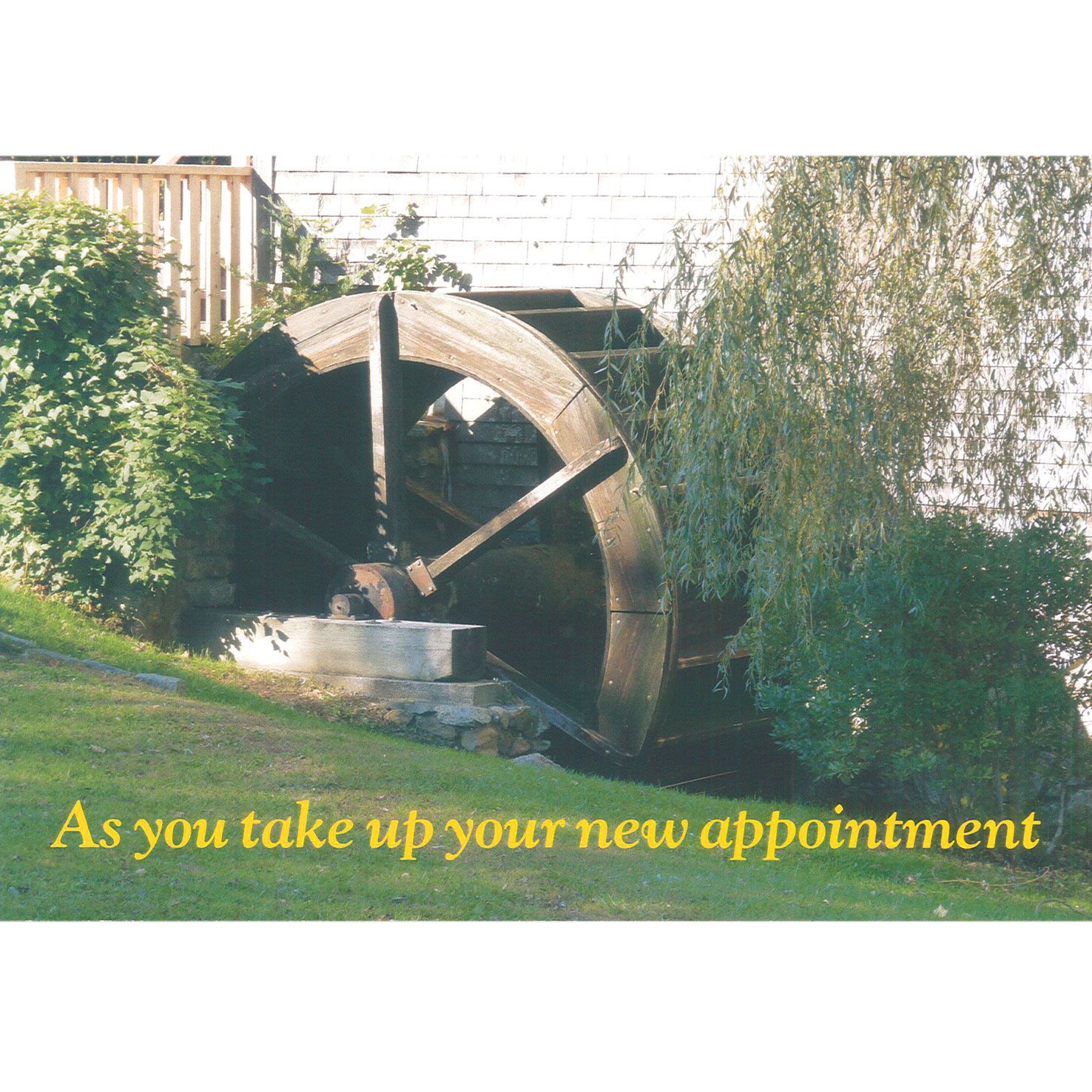 New Appointment Card - Water Wheel