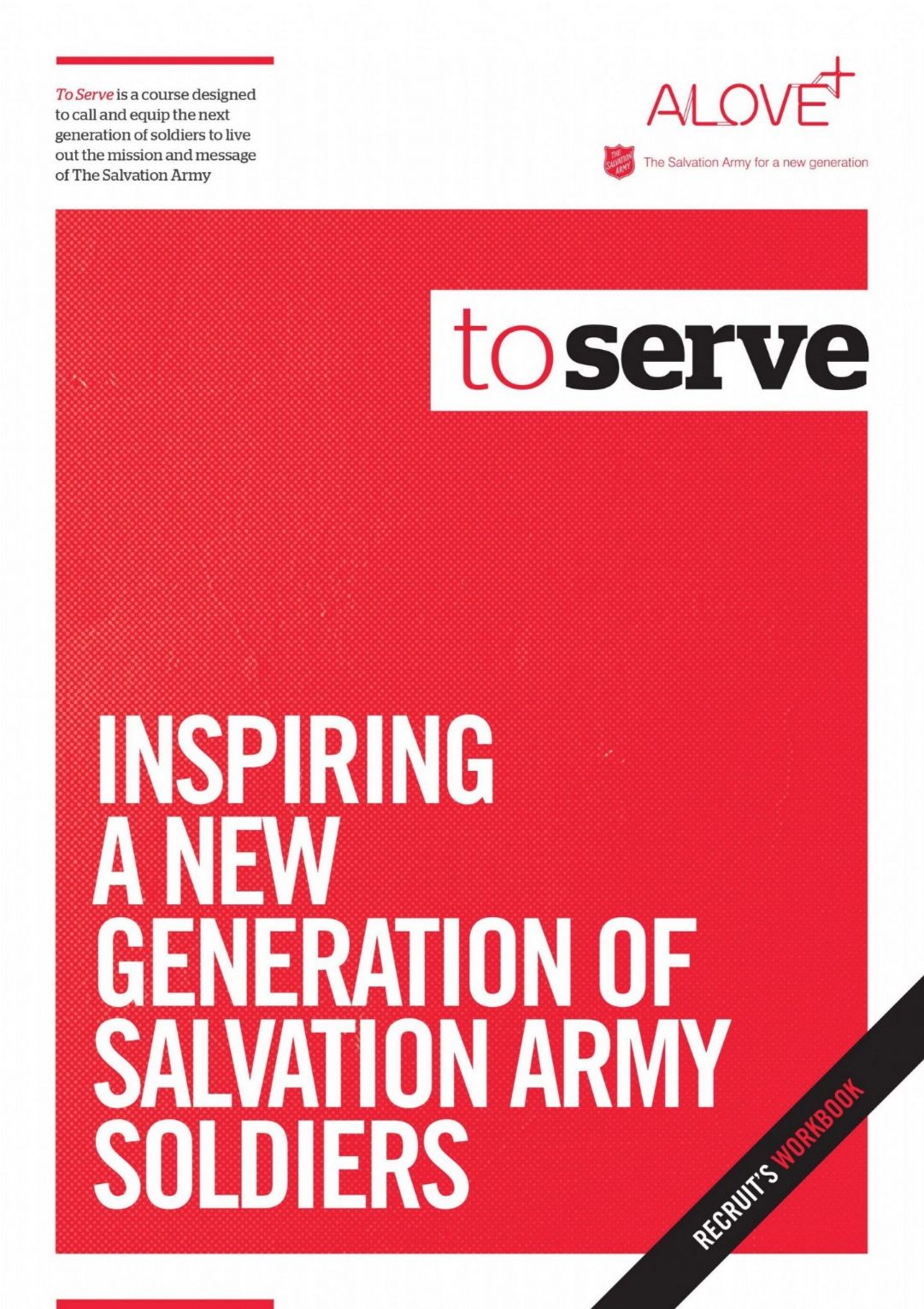 To Serve: Recruit's Workbook (Group Edition)