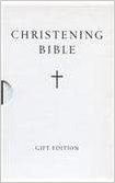 White Christening Bible (KJV) - Faux Leather