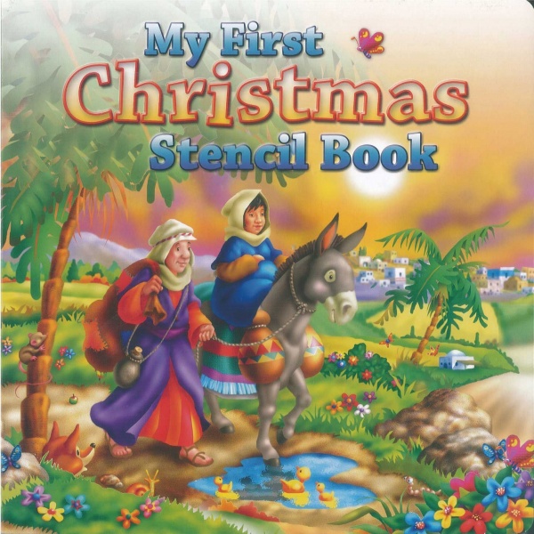 My First Christmas Stencil Book