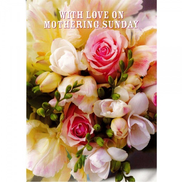 Roses & Freesias Mothers Day Card