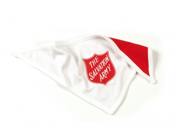 Salvation Army Baby Dribble Bib with Red Shield