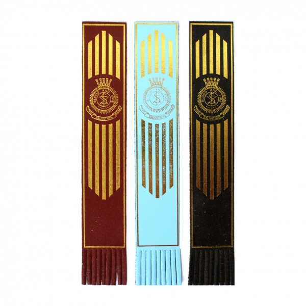 Salvation Army Crest Leather Bookmark
